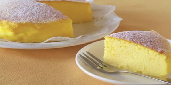 Receita de Cheesecake Japones com 3 ingredientes