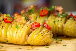 Receita de Batatas Hasselback