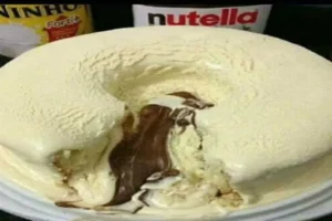 Receita de Bolo Vulcão de Leite Ninho com Nutella