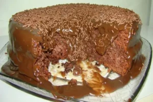 Receita de Bolo de Brigadeiro Cremoso