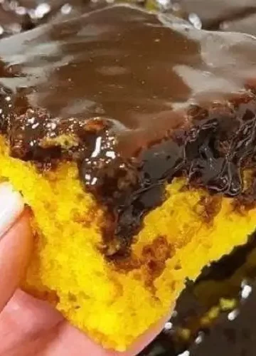 Receita de Bolo de Cenoura com cobertura de Chocolate e mel