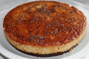Receita de Bolo Pudim de baunilha e chocolate