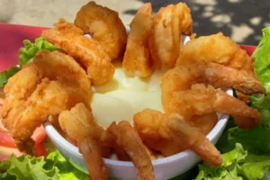 Receita de Camarão Empanado com Molho Agridoce