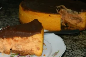Cheesecake de Chocolate com Cenoura
