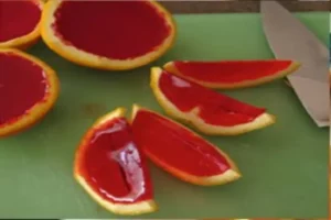 passo gelatina na casa de laranja