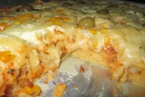 Receita de Pizza Rápida de Liquidificador
