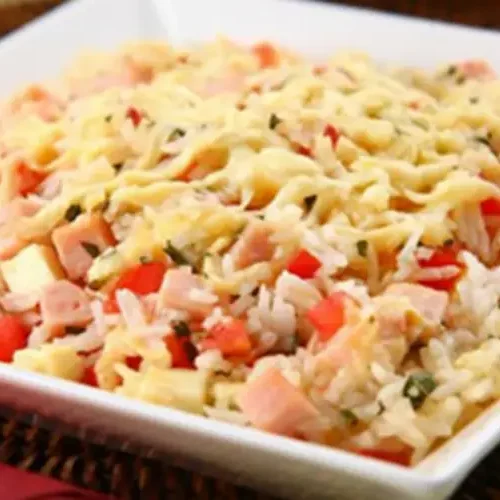 Arroz de Forno Light com Peito de Peru