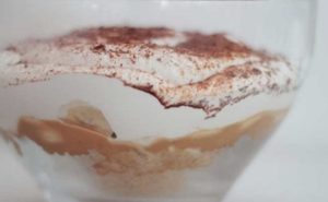 Sobremesa de Banana com Doce de Leite e Natas