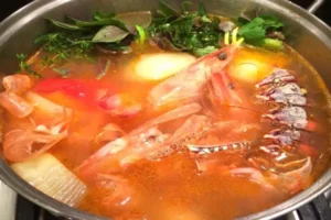 Receita de Sopa de Cabeça de Camarões
