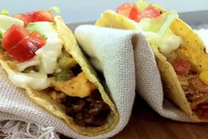 Receita de Tacos de Mandioca com Creme de Queijo