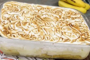 Receita de Torta de Banana com Creme