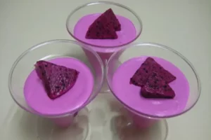 Receita de Mousse de Pitaya