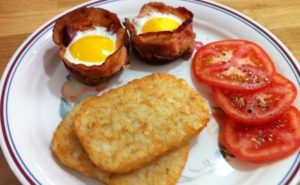 Receita de Muffim de Bacon e Ovos