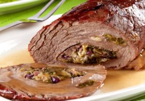 Carne Assada Recheada com Escarola e Queijo